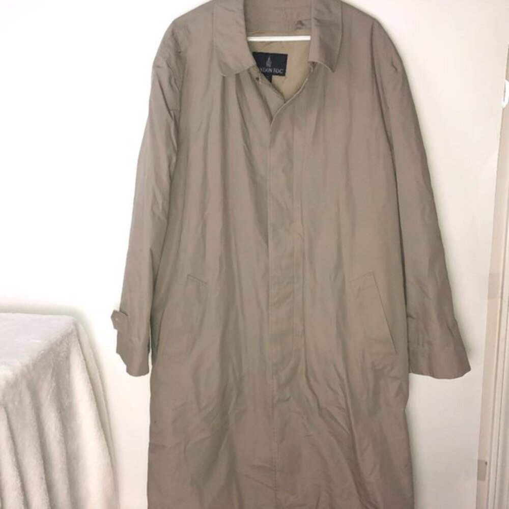 London Fog‎ Men's Beige Trench Coat 46 Long